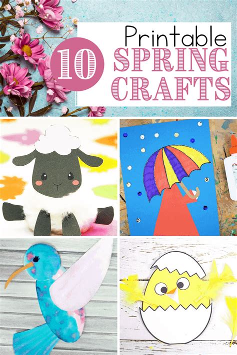 discover fun easy printable spring crafts  kids