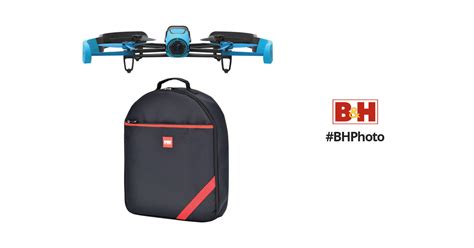 parrot bebop drone quadcopter  backpack bundle blue bh