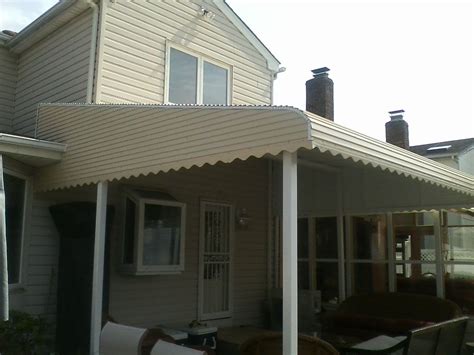 traditional aluminum awnings protects  deck patio doorways  windows  inclement