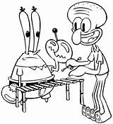 Coloring Pages Spongebob Squidward Squarepants Krabs Mr Bob Print Para Colorear Michelangelo Sistine Chapel Color Sponge Printable Sheet Sandy Cangrejo sketch template