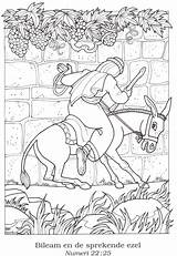 Balaam Donkey Beating Kleurplaten Bijbelse Numeri Niños sketch template