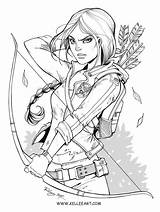 Katniss Hunger Kelleeart Everdeen Kellee Archery Pose Riley Nbsp Getdrawings Megacon sketch template