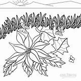 Poinsettia Coloring Pages Cool2bkids Kids sketch template