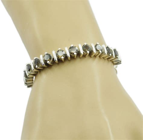 Fine Smoky Quartz 925 Sterling Silver Brown Bracelet Natural Jewelry Us