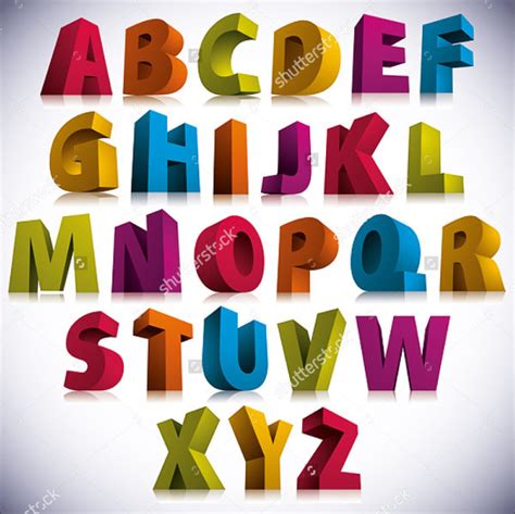 alphabet fonts  premium templates