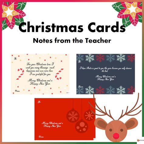 printable christmas cards  students