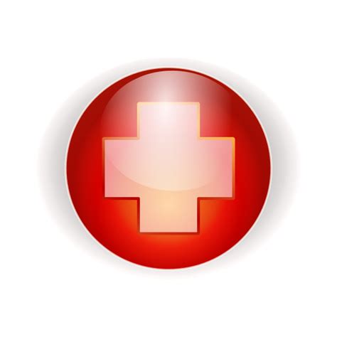 red cross button  svg