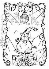 Pages Coloring Gnome Christmas Coloriage Jul Noel Dessin Sheets Colorier Colouring Noël Adult Tomte God Pour Di Un Da Colorare sketch template