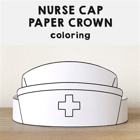 nurse hat coloring pages