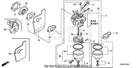 honda hrr sda lawn mower usa vin mzcg   mzcg  parts diagram  carburetor