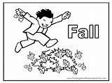 Fall Coloring Pages Autumn Colouring Color Children Clipart Adorable Sheets Kids Library Popular sketch template