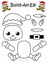 Elf Snowman Cutouts Recortable Elfo Papercraft Decorate Simplemomproject Recortables Ossorio Reindeer sketch template