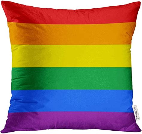 Golee Throw Pillow Cover 10 Lgbt Pride Flag Rainbow