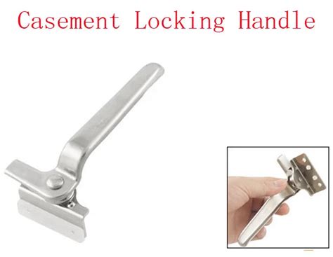 silver tone  shaped left side lever window casement locking handle pcs  door handles