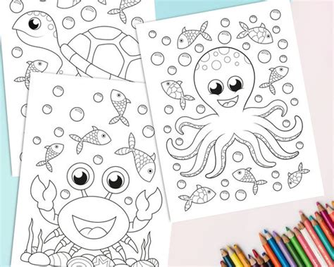 ocean animal coloring pages mom wife busy life