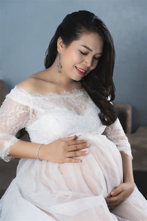 Beautiful Asian Pregnant Women Stock Image Image Of Pregnant Love