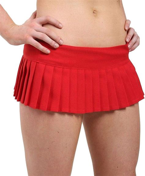Digital Spot Womens Plain Micro Mini Pleated Skirt 7 Inches Ladies 8a1