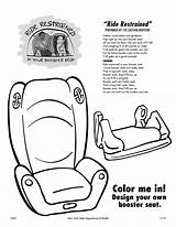 Coloring Ctr Pages Library Clipart Booster Seat sketch template