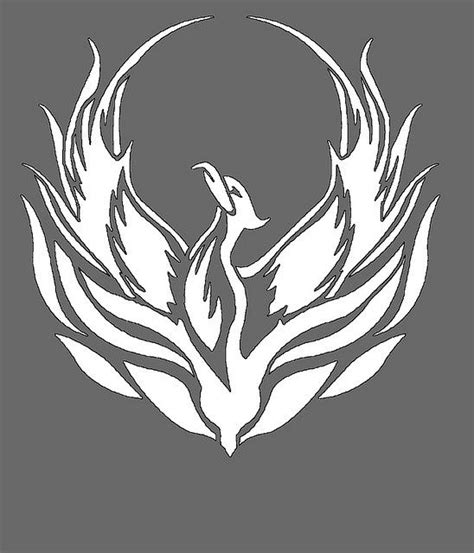 phoenix stencil phoenix design silhouette stencil pyrography patterns