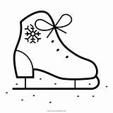 Skate Ice Coloring Drawing Icons Getdrawings sketch template