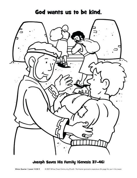 image result  joseph forgives  brothers coloring page family