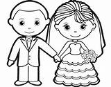 Groom Bride Coloring Sheet Pages Charming Colouring Children Color Ages Romantic Top Wedding Choose Board sketch template