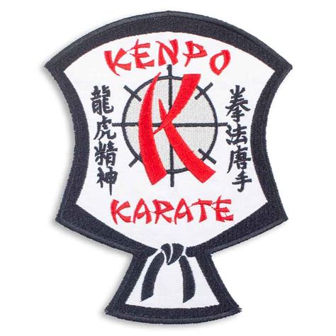 large kenpo karate shield patch martial arts patches