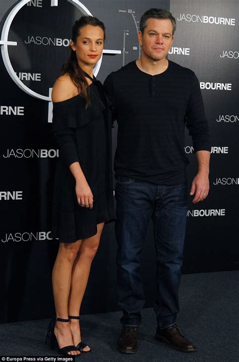 Alicia Vikander Wows At Jason Bourne Photocall With Matt Damon In