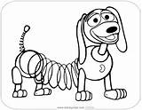 Coloring Slinky Toy Story Pages Disneyclips sketch template