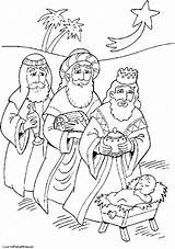 Nativity Wisemen Magi Sunday Bible sketch template