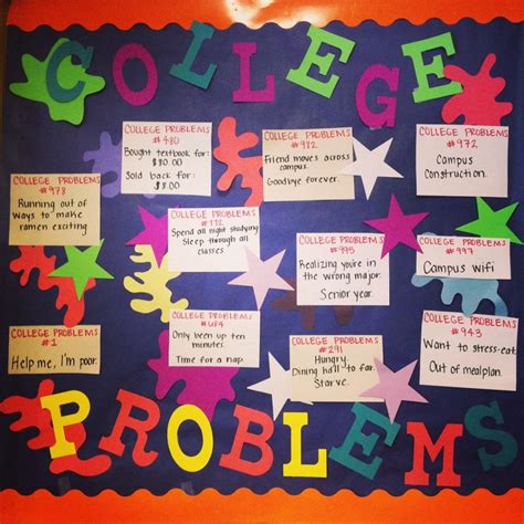 bulletin board dormination pinterest funny college problems and 99 problems