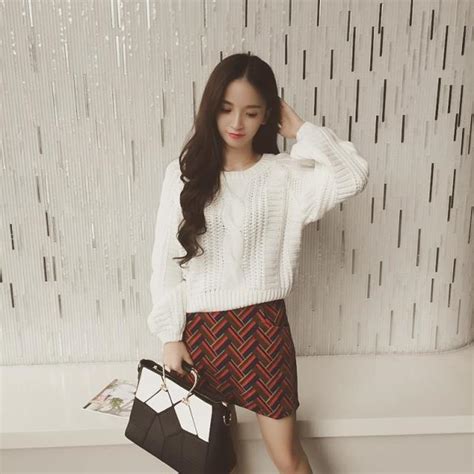 Women Winter Clothes Korean Style Pink Pull Jumpers Solid