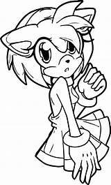 Coloring Amy Rose Forever Wecoloringpage Pages Cartoon sketch template