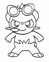 Pancham Coloring Pokemon Pages Template sketch template