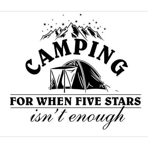 diy camper quotes wall decal camping for when five stars isn t enough
