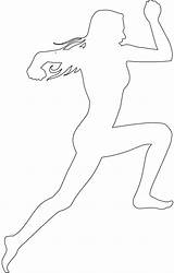 Running Girl Outline Silhouettes Silhouette Vector Drawing Coloring Pages sketch template
