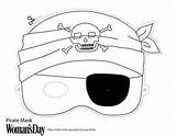 Halloween Mask Coloring Printable Masks Pirate Pages Crafts Kids Theme Choose Board Pirates Face sketch template