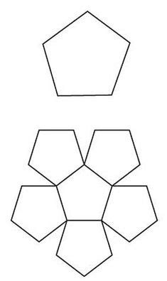 printable pentagon templates   blank pentagon shapes