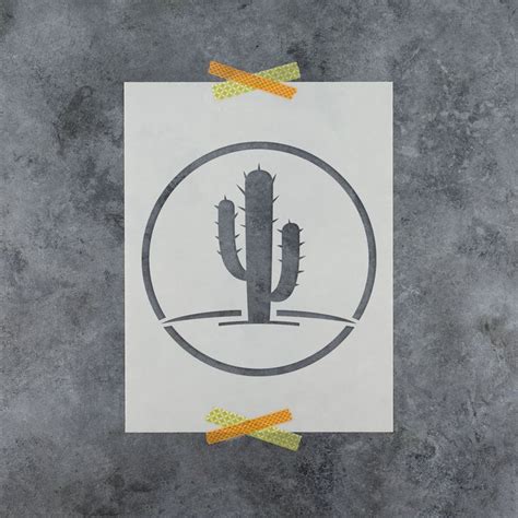 cactus stencil cactus stencils symbols