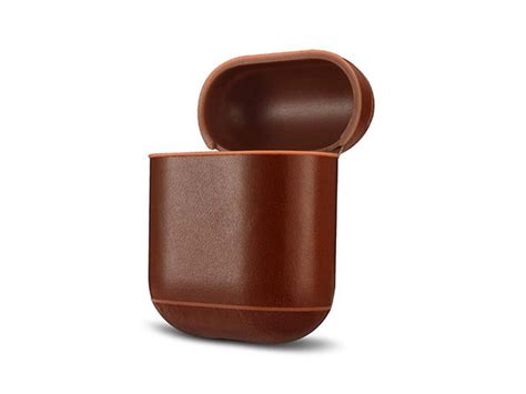 leather airpod case classicdark brown cult  mac
