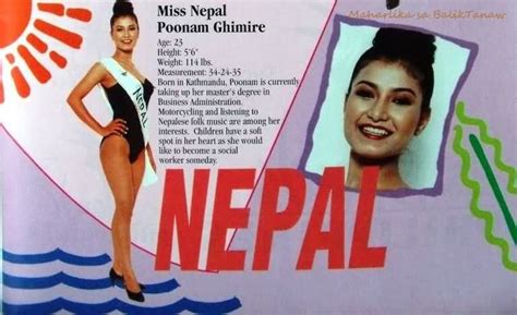 miss nepal 1996 poonam ghimire business administration