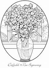 Dover Publications Colouring Colorear Ausmalen Doverpublications Christianbook Nachzeichnen Florales sketch template