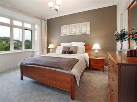 brown bedroom design idea   real australian home bedroom photo