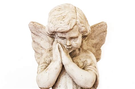 photo angelic angel statue angel isolated italian