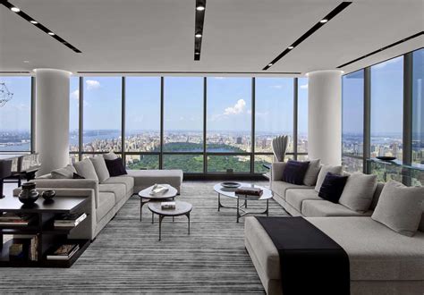 stunning nyc penthouse modern living room decor luxury living room