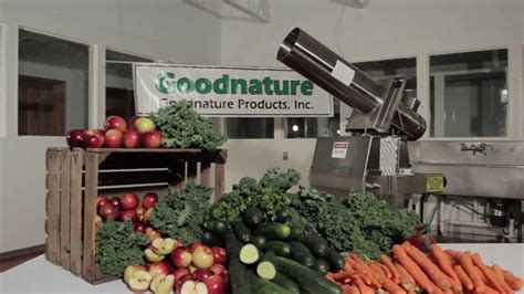 commercial cold press juicer goodnature  youtube