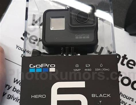 gopro hero  black packaging image leaked  record  footage  fps techeblog