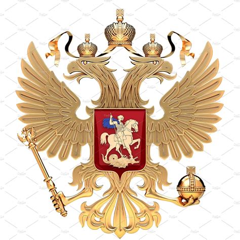 golden coat  arms  russia coat  arms illustration graphic illustration