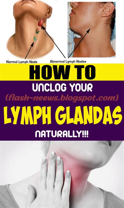 effective method  unclog  lymph glands naturally