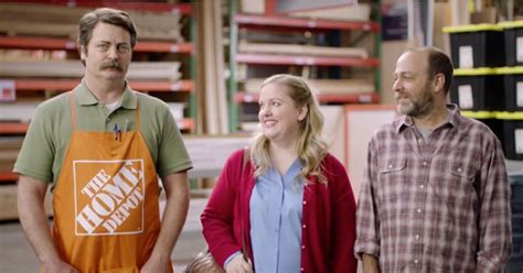 Nick Offerman Home Depot Commercial Popsugar Love And Sex